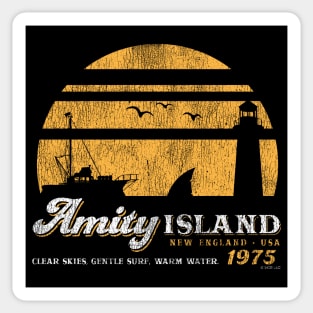 Amity Island Sunset Worn Out (Universal © UCS LLC) Sticker
